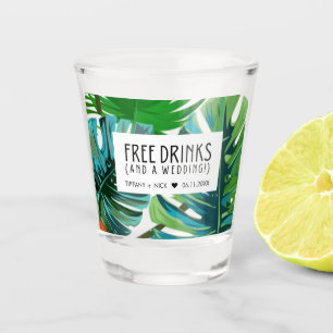 Tropical Free Drinks and a Wedding Beach Favour  Shot Glass