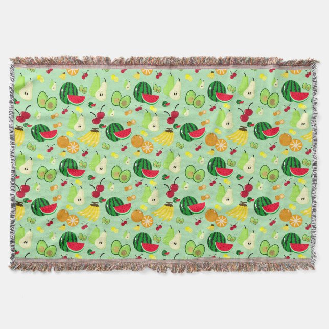 Tropical Frenzy Throw Blanket (Front)