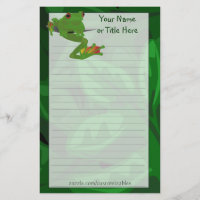 Tropical Frog Stationery