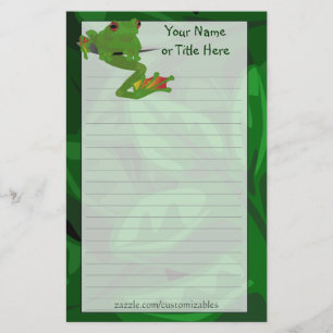 Tropical Frog Stationery