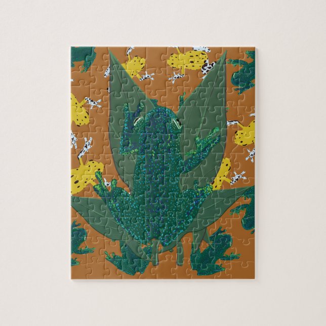 Tropical Frogs Jigsaw Puzzle (Vertical)