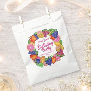 Tropical Fruit Banana Watermelon Birthday Party Favour Bags