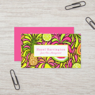 Tropical Fruit Business Cards Colorful Custom