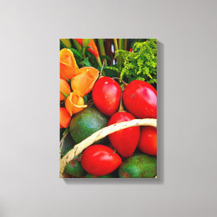 Tropical fruit canvas print