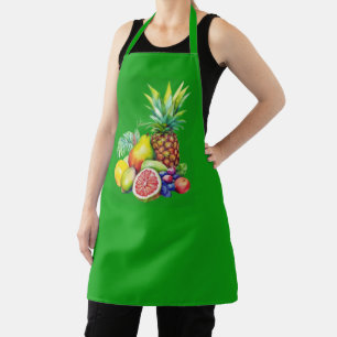 Tropical Fruit Collage Apron
