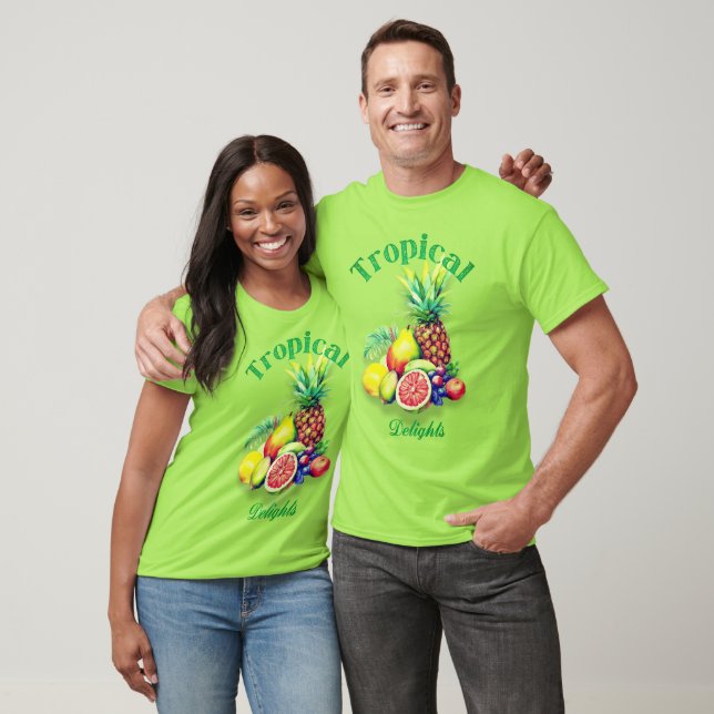 Tropical Fruit Collage T-Shirt (Unisex)