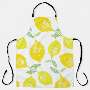 Tropical Fruit Doodle Pattern Apron