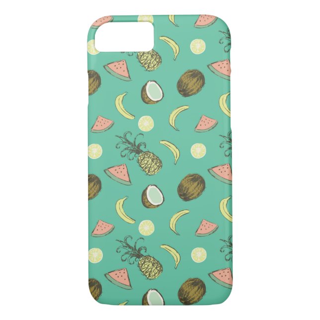 Tropical Fruit Doodle Pattern Case-Mate iPhone Case (Back)
