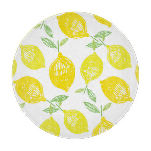Tropical Fruit Doodle Pattern Cutting Board