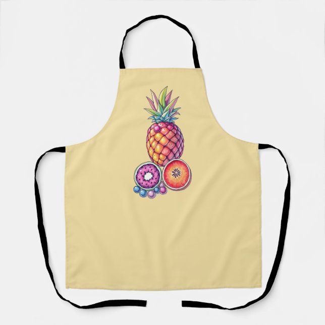 Tropical Fruit Fusion Apron (Front)