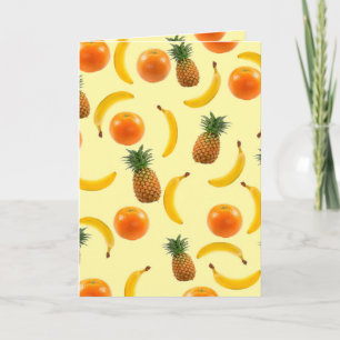 Tropical Fruit Greeting Card