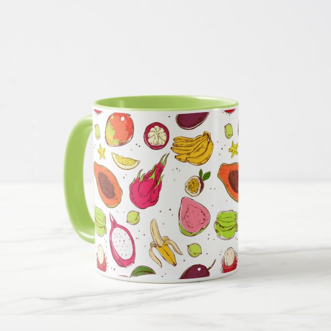 Tropical Fruit Mug (Front Left)