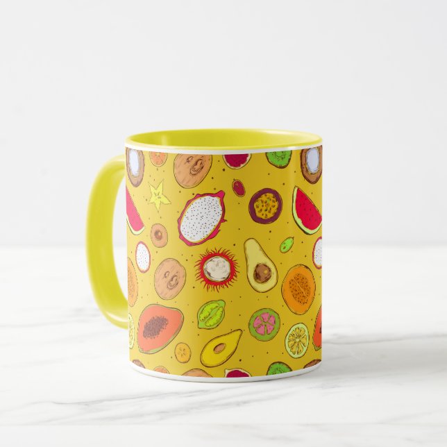 Tropical Fruit Mug (Front Left)