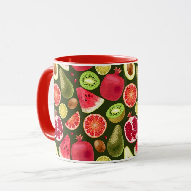 Tropical Fruit Mug (Front Left)