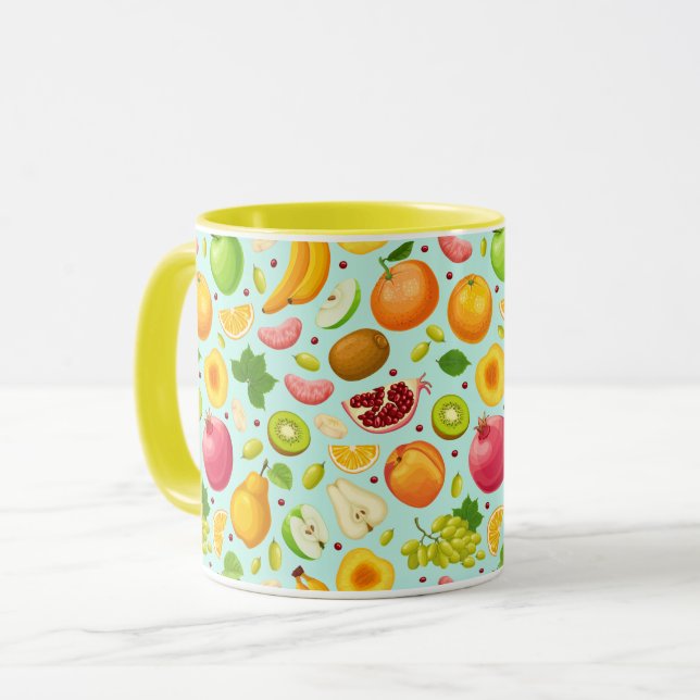 Tropical Fruit Mug (Front Left)
