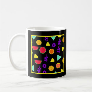 Tropical Fruit Neon Paradise Pattern Coffee Mug