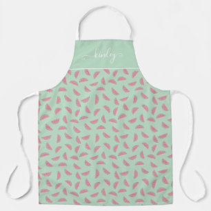 Tropical Fruit Paint Splatter Pattern Apron