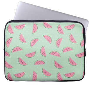 Tropical Fruit Paint Splatter Pattern Laptop Sleeve