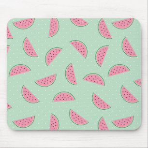 Tropical Fruit Paint Splatter Pattern Mouse Mat