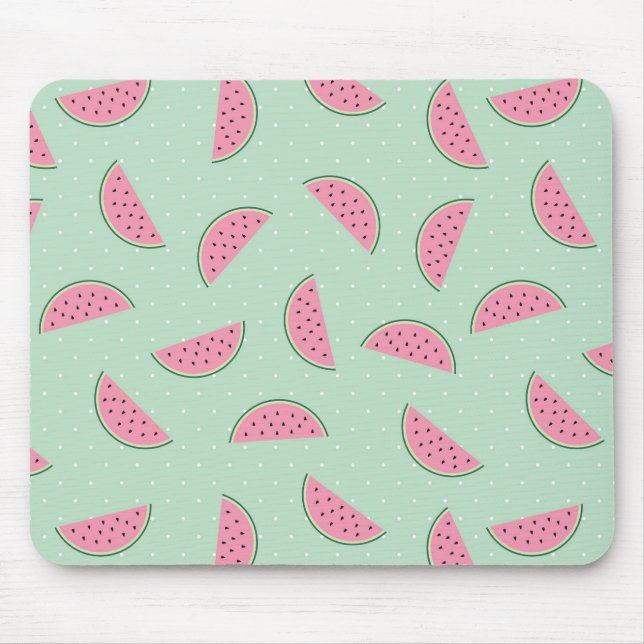Tropical Fruit Paint Splatter Pattern Mouse Mat (Front)