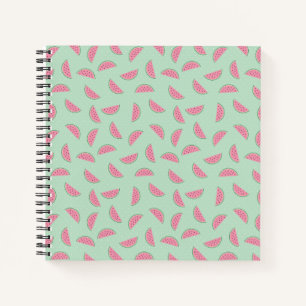 Tropical Fruit Paint Splatter Pattern Notebook