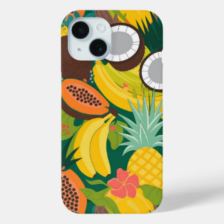 Tropical Fruit Paradise iPhone 15 Case