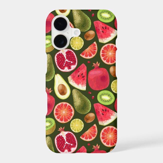 Tropical Fruit Pattern Case-Mate iPhone Case (Back)