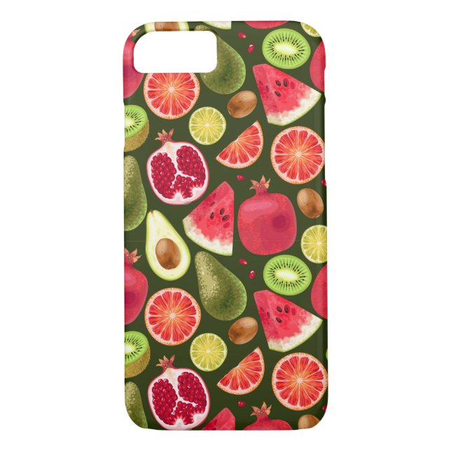 Tropical Fruit Pattern Case-Mate iPhone Case (Back)