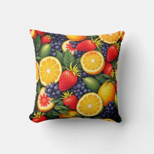 tropical fruit pillow cushion