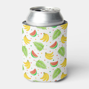 Tropical Fruit Polka Dot Pattern Can Cooler