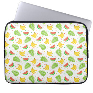 Tropical Fruit Polka Dot Pattern Laptop Sleeve