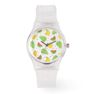 Tropical Fruit Polka Dot Pattern Watch