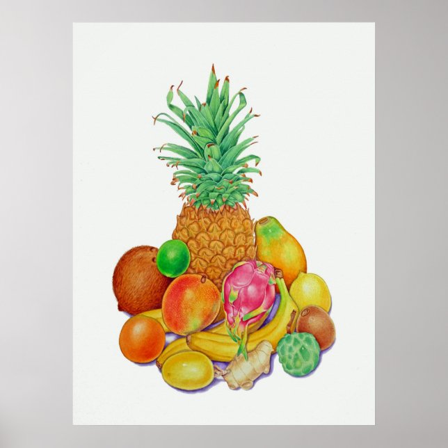 Tropical Fruit Poster (Front)