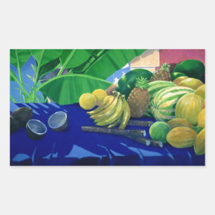 Tropical Fruit Rectangular Sticker