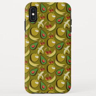 Tropical fruit seamless pattern yellow iPhone XS max case