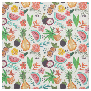 Tropical Fruit Summer   Fabric