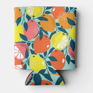 Tropical Fruit: Textile Pattern Design Can Cooler