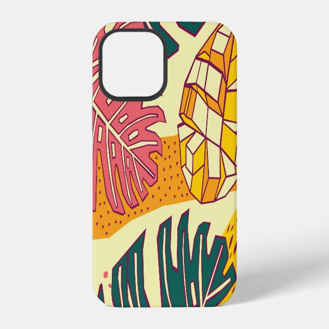 Tropical Fruit: Vibrant Pattern Design iPhone Case (Back)