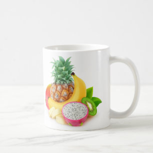 Tropical fruits coffee mug