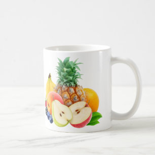 Tropical fruits coffee mug