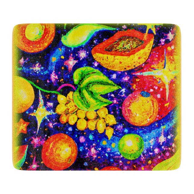 Tropical Fruits in the Sky. Buy Now Cutting Board (Front)