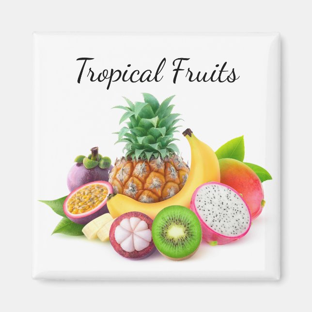Tropical fruits magnet (Front)