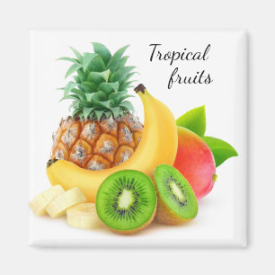 Tropical fruits magnet