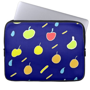 Tropical Fruits Neon Colours Pattern Laptop Sleeve