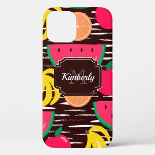 Tropical Fruits Pattern iPhone 12 Pro Case