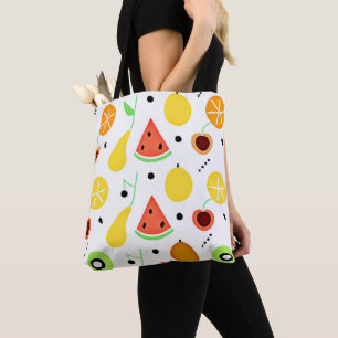 Tropical Fruits Pattern Design Tote Bag