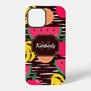 Tropical Fruits Pattern iPhone 12 Pro Case
