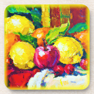 Tropical Fruits Pianting. Buy Now Coaster