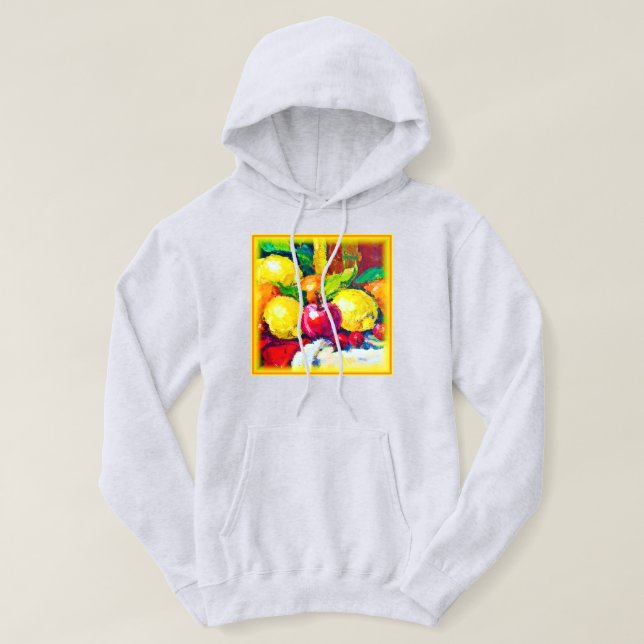 Tropical Fruits Pianting. Buy Now Hoodie (Design Front)