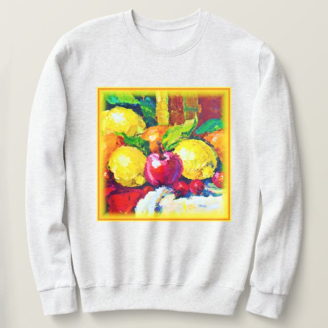Tropical Fruits Pianting. Buy Now Sweatshirt (Design Front)